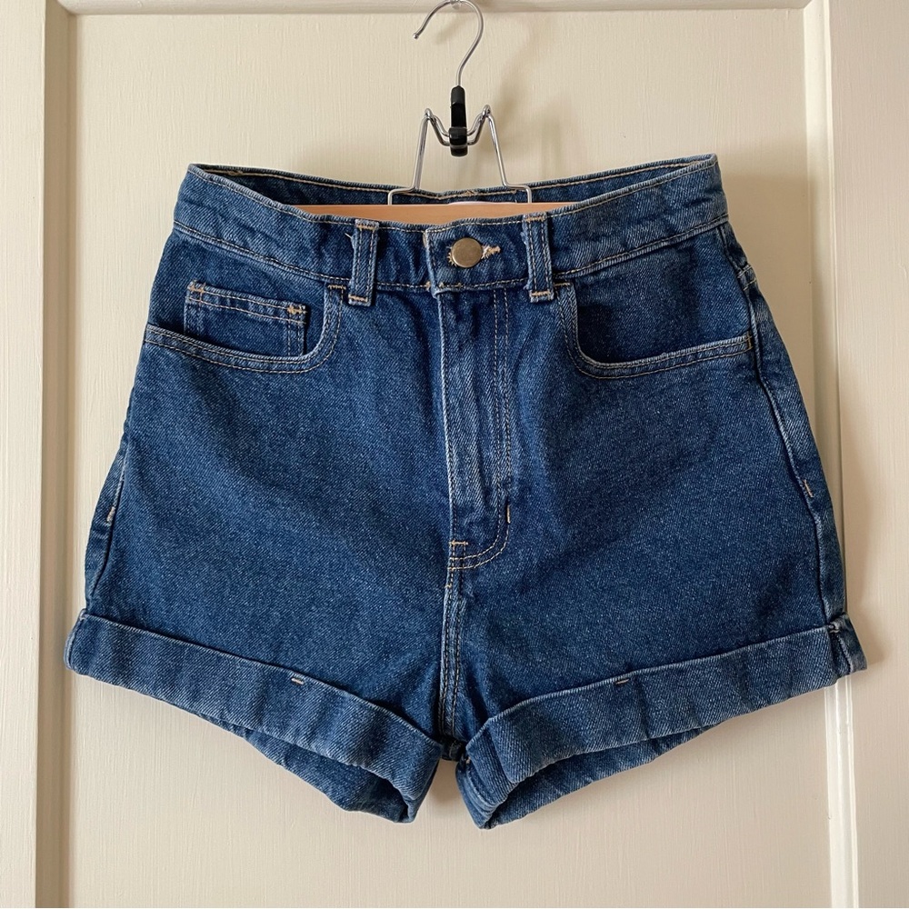 High-Waisted Denim Shorts
